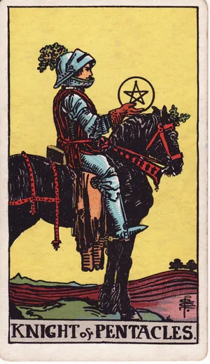 Pentakli — karta tarota Rider-Waite-Smith